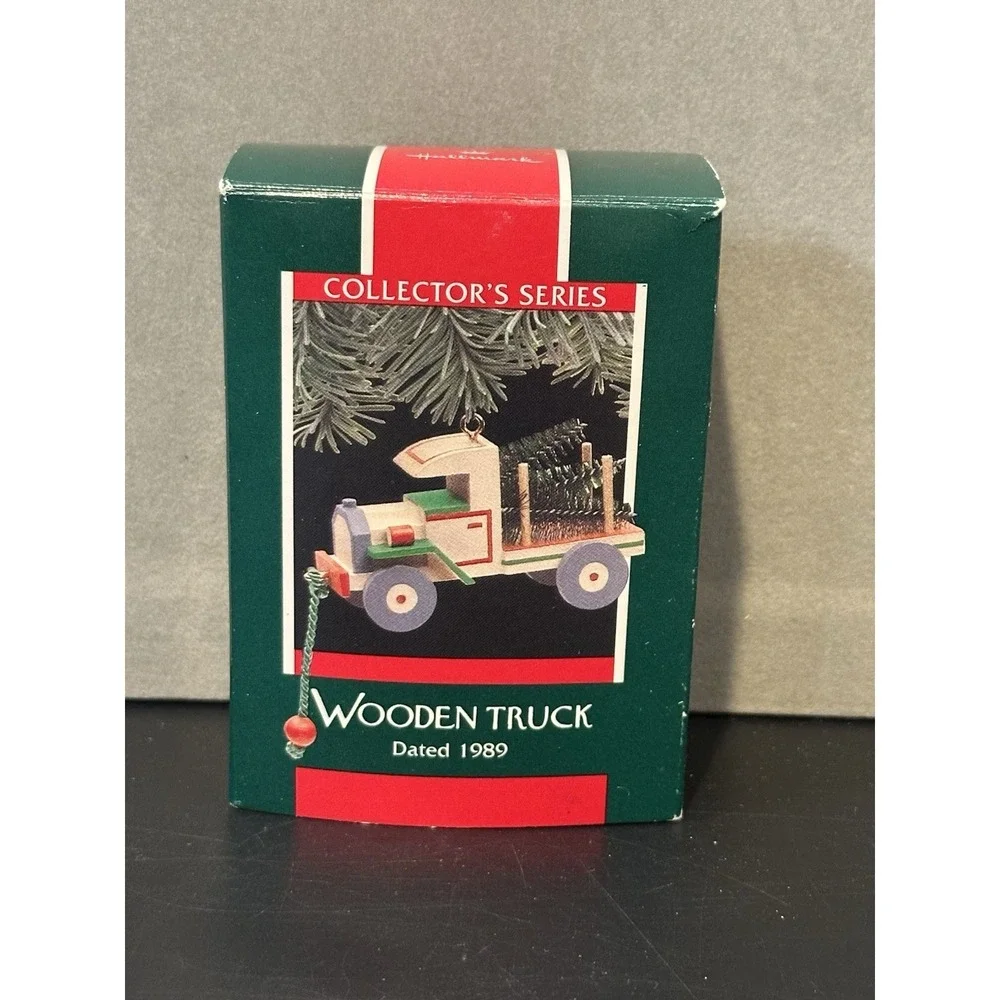 Hallmark‎ 1989 Wooden Truck Nostalgic Childhood Series Christmas Ornament